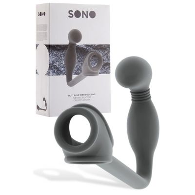 Sono Silicone 4 5 Anal Plug with Cockring