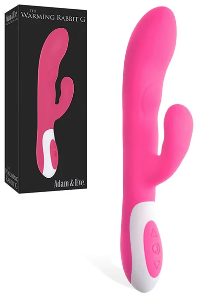 Adam and Eve Warming 8.5" Silicone Rabbit Vibrator — image 9 of 16