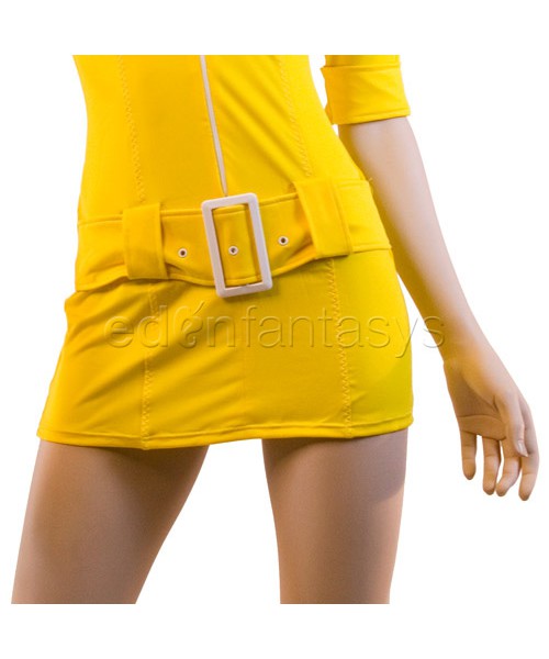 Yellow soda pop girl costume