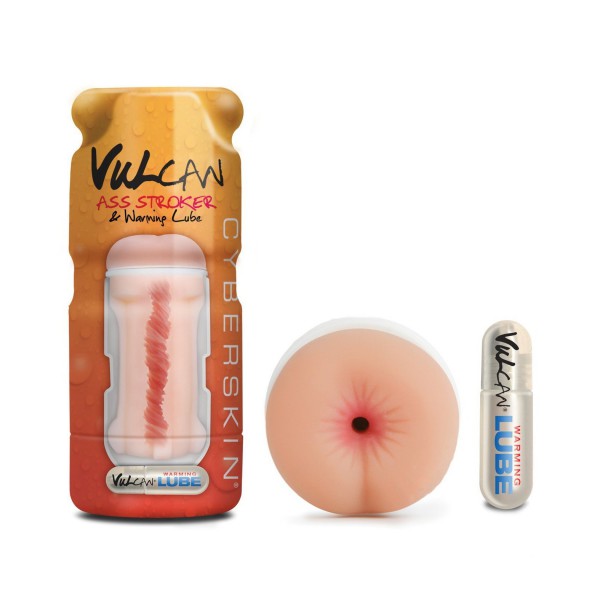 CyberSkin Vulcan Ass Stroker with Warming Lube