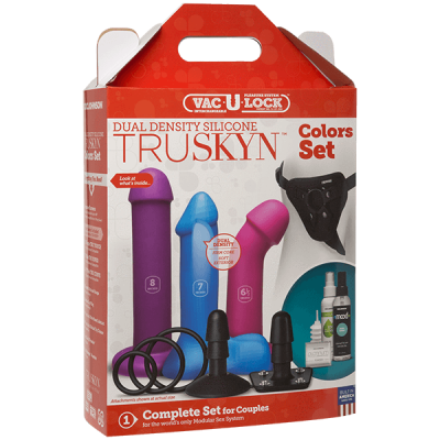 VAC U LOCK DUAL DENSITY SILICONE TRUSKYN COLORS SET