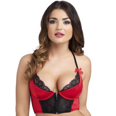 Spoil Me satin longline bra