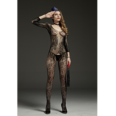 Rimes Long sleeve crutchless body stocking