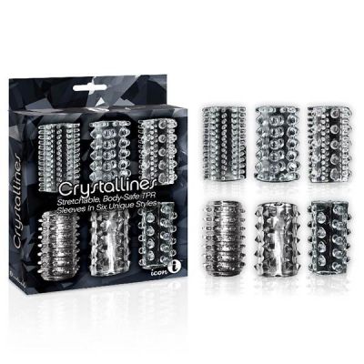 The 9 s Crystalline TPR Cock Sleeves