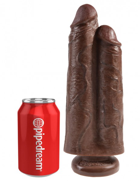 King Cock 9 Inch Two Cocks One Hole Dildo — image 7 of 14