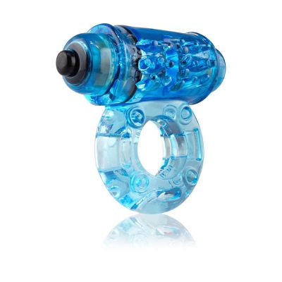 O Wow Vibrating Cock Ring by Screaming O Blue