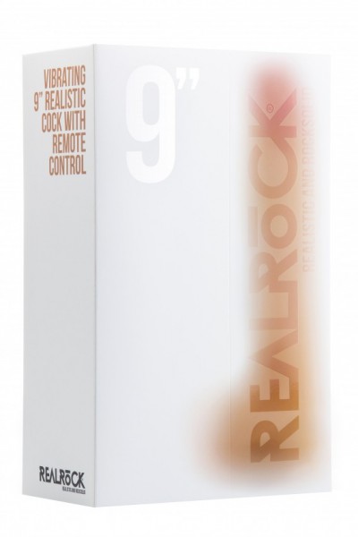 RealRock Vibrating 9 Inch Realistic Dildo with Balls