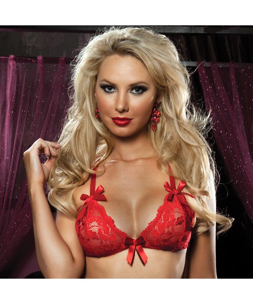 Scarlet bra, skirt and g-string — image 2 of 6