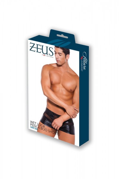 Allure Zeus Wetlook Peek A Boo Shorts