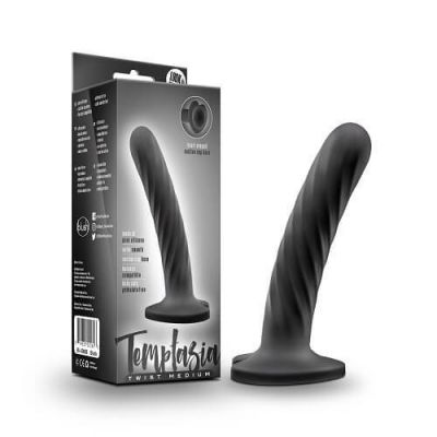 Medium 6 Twist Silicone Dildo with Suction Cup