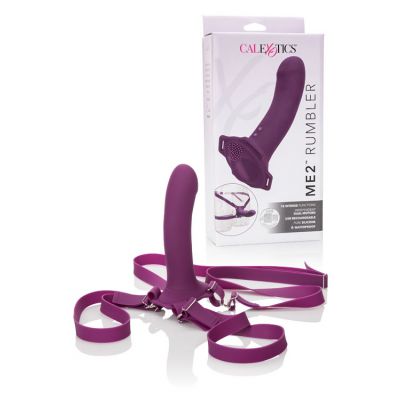 California Exotic Dual Motor Textured Silicone 6 5 Strap On