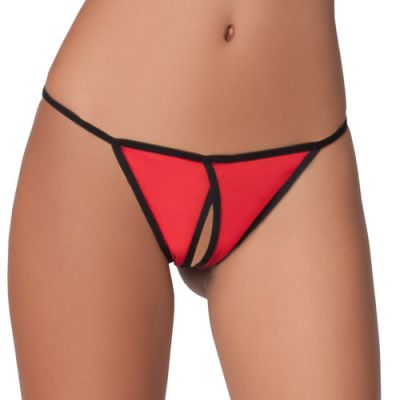 Tres Sexy slit crotchless thong