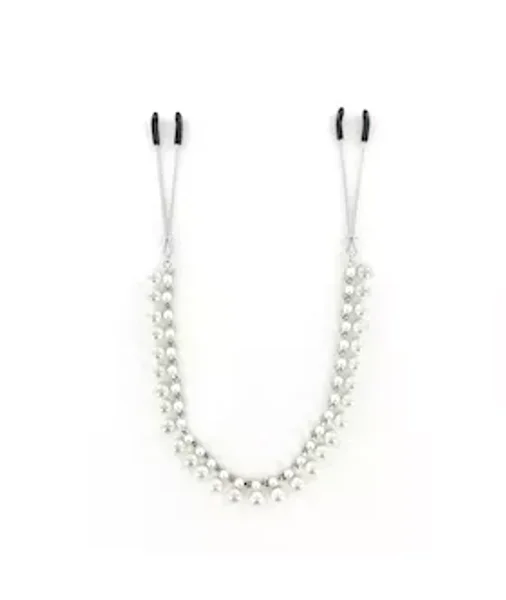 Midnight Pearl Chain Nipple Clips — image 8 of 8