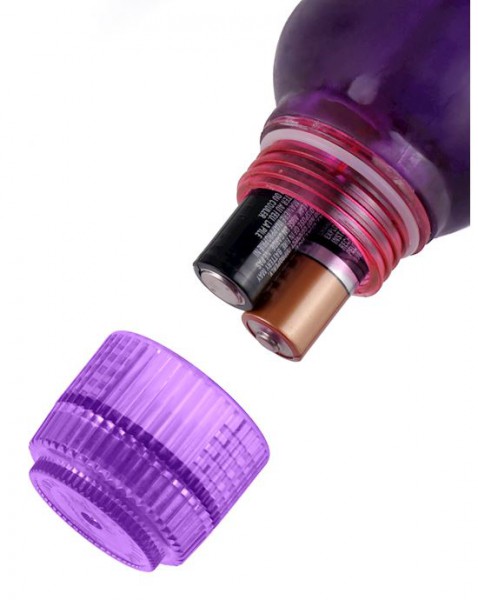 Juicy Jewels Orchid Ecstasy Vibrating Dildo - Purple