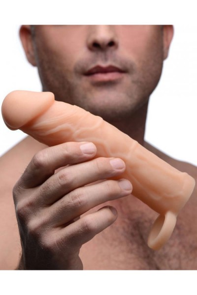 Size Matters Realistic Silicone Penis Extension with 2" Tip