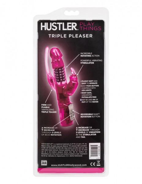 Hustler® Playthings Triple Pleaser Vibrator