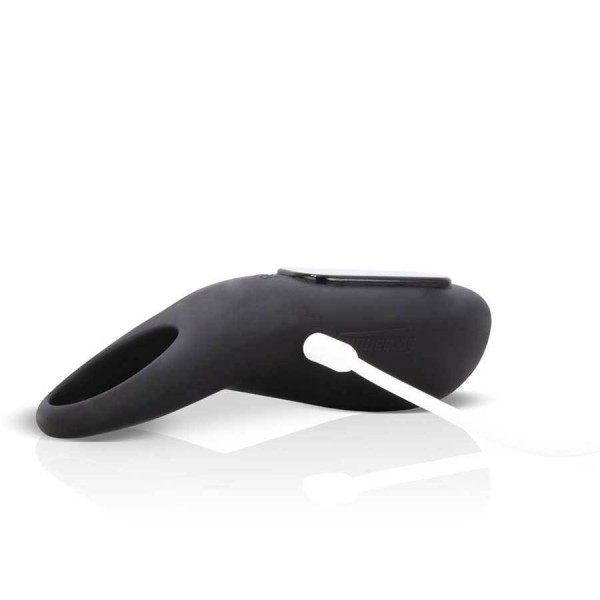 Work It! Penis Ring Silicone Vibrating Black Couples Cock Ring Sex Toy