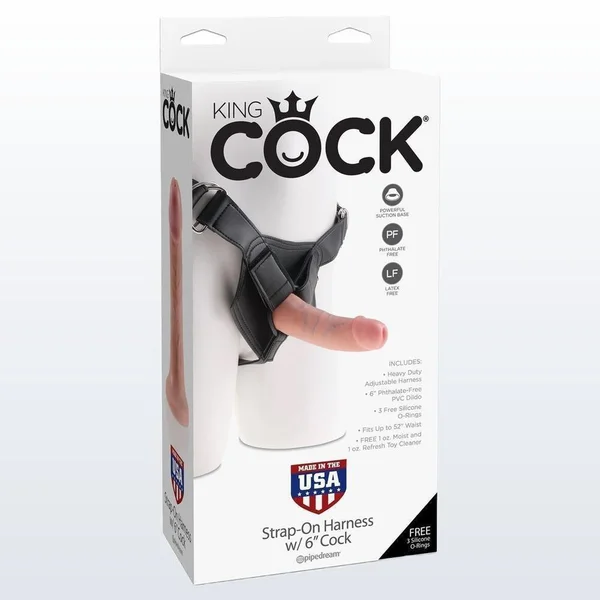 King Cock Strap-on Harness with 6 inch cock — image 22 of 22