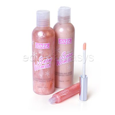 Vanilla snow woman glistening trio