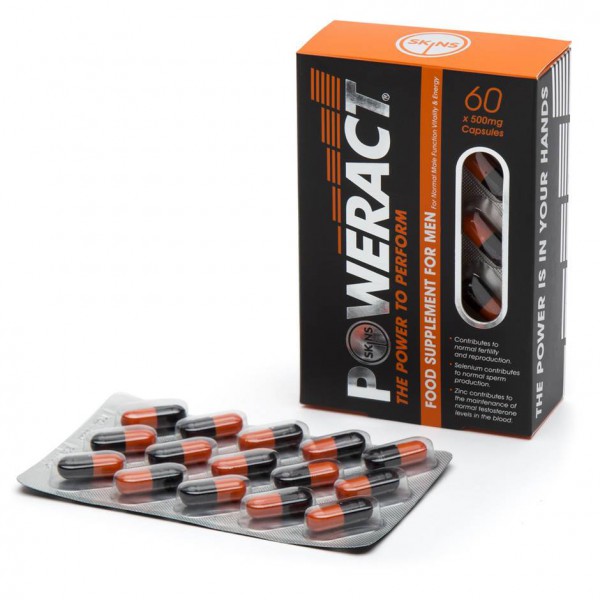 Skins Poweract Performance Capsules for Men (60 Capsules)