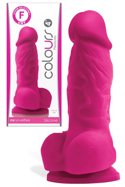 nsnovelties 4" Realistic Satin Texture Silicone Dildo — image 4 of 6