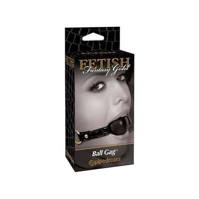 Fetish Fantasy Gold Ball Gag Black