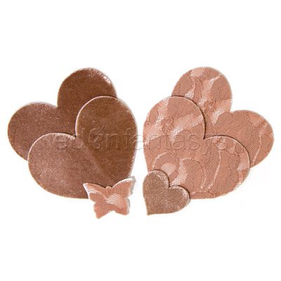 Caramel heart pasties