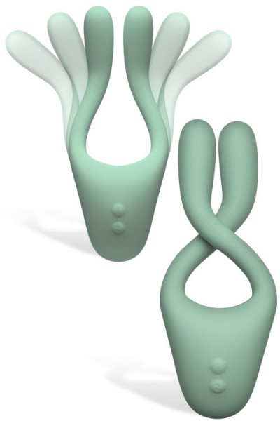 Doc Johnson Tryst 2 Bendable 5.75" Couples Vibrator With Remote