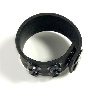 Boneyard 1 5inch Silicone Ball Strap 3 Snap Black
