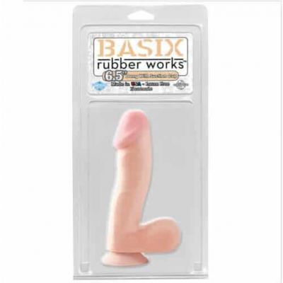 BASIX 6 5 inch Suction Cup Dong Flesh