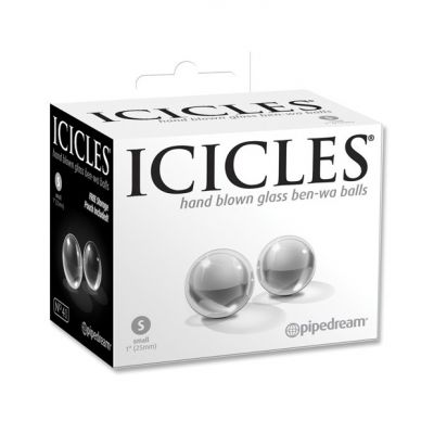 Pipedream Icicles No 41 Hand Blown Glass Ben Wa Balls Small