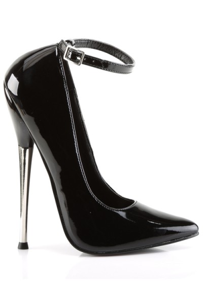 Devious Dagger 6 1/4" Heel Pump With Ankle Strap