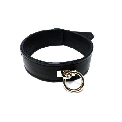 Harmony Black Leather Collar