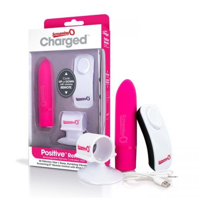 Charged Positive Remote Control Bullet Vibe by Screaming O Pink