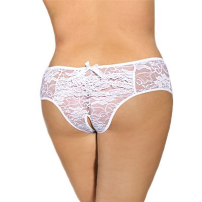 Adore ruffle crotchless panties queen size