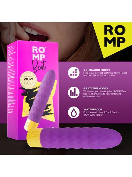 Romp Beat Diamond Textured 6" Bullet Vibrator