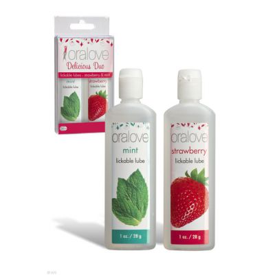 Doc Johnson Oralove Lickable Lubes Strawberry Mint