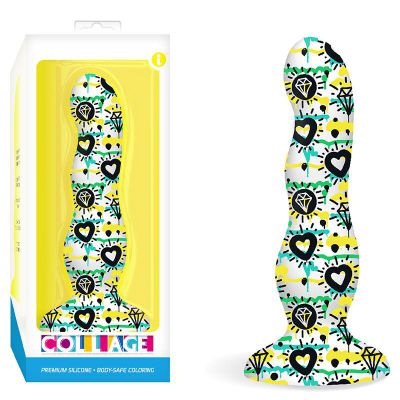 Collage Diamonds Hearts Curvy