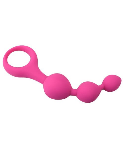 Loving Joy Triple Ripple Anal Beads-Pink