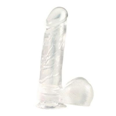 6 Inches Clear Dong With Suction Cup