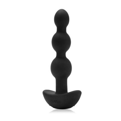 b Vibe Triplet Rechargeable Anal Beads with Remote Black