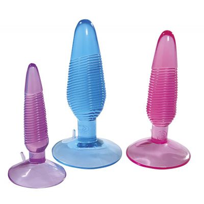 Twirly Trio Jelly Butt Plug Set