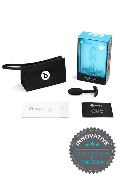 B-Vibe Weighted Silicone 3.4" Snug Butt Plug 1 (55g) — image 12 of 13