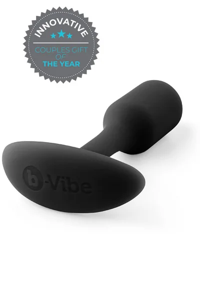 B-Vibe Weighted Silicone 3.4" Snug Butt Plug 1 (55g) — image 11 of 13