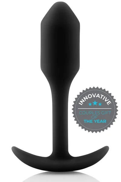 B-Vibe Weighted Silicone 3.4" Snug Butt Plug 1 (55g) — image 10 of 13