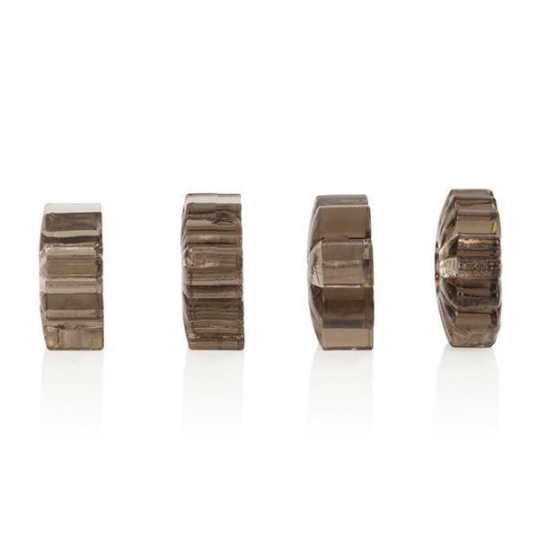 Basic Essentials Set of 4 Rings Clear