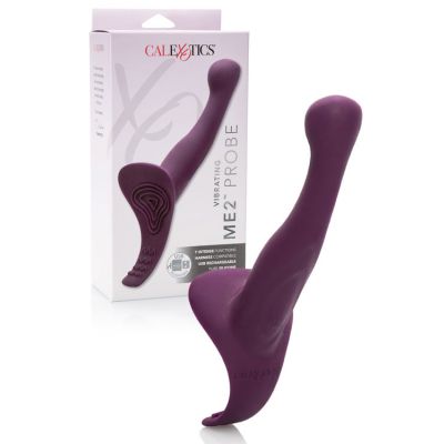 California Exotic Vibrating Textured Silicone 6 5 Probe Harness Compatible