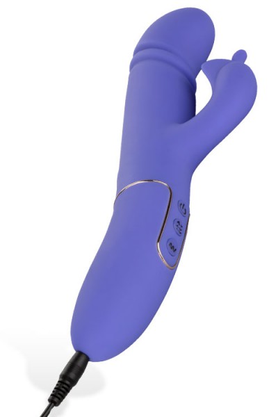 California Exotic Shameless Seducer Thrusting 10" Silicone Rabbit Vibrator
