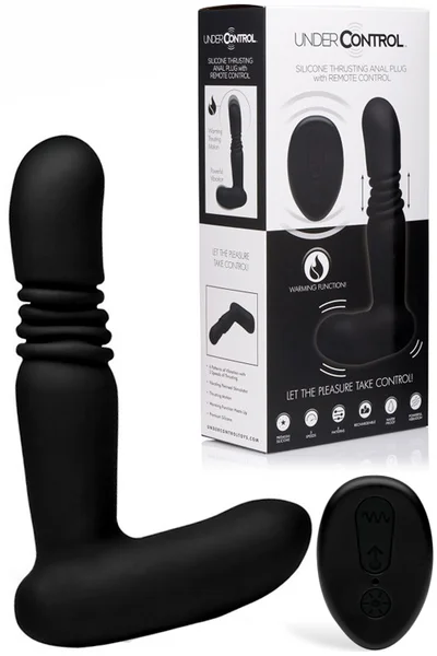 Under Control 5" Thrusting Silicone Butt Plug with Remote — image 7 of 11