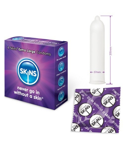 Skins Extra Large Condoms - 12 Skins